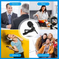 3.5 mm Clip Collar Mic for Voice Recording, Mobile, Android Smartphones. 