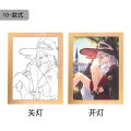 Night Light Witch Journey, Irena Periphery Light Painting, Luminous Decorative Painting, Anime Sketch Creative, LED Gift. 