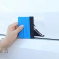 Plastic Felt Edge Squeegee 4 Inches for Car Vinyl Scraper Decal Applicator Tool 1 pcs (with Black Felt Edge). 