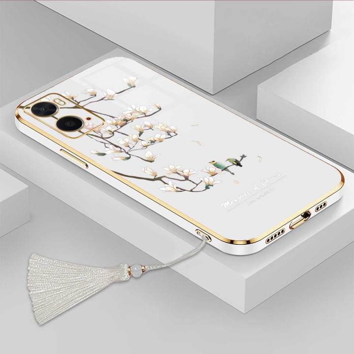 Casing%20For%20OPPO%20A76%204G%20A36%204G%20A96%204G%20Luxury%20Beautiful%20mapies%20with%20flower%20Camera%20Protection%20Phone%20Case%20Plating%20Edges%20Silicone%20Soft%20Cover%20With%20Free%20Lanyard%20-%20Image%206