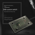 HID Reflective Photoelectric Switch, One-Key USB Custom Keyboard, Infrared Sensor Switch. 