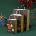 Personalized Gift Bags Festive Packaging Exquisite Handbag Christmas Gift Bag Event Supplies Christmas Printed Kraft Paper Bag. 