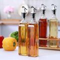FARI Olive Oil Dispenser Bottle – 500ml Glass Cooking Oil and Vinegar Cruet No Drip with Stainless Steel Funnel (1). 