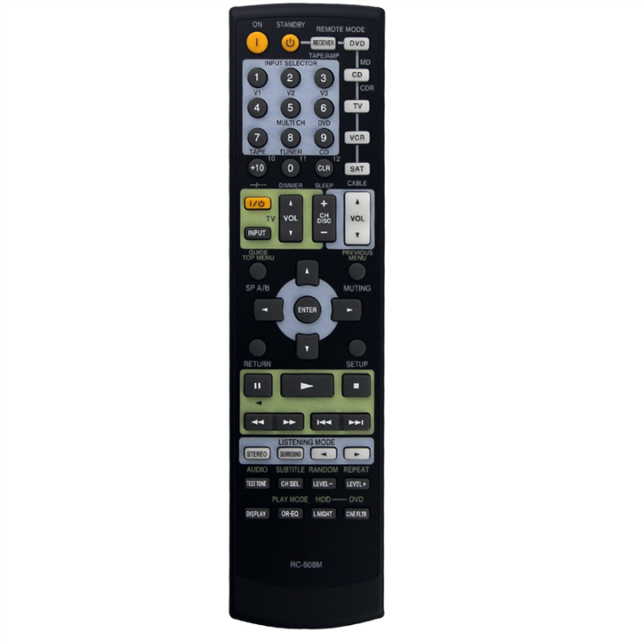 RC-608M Plastic Remote Control for AV Receiver HT-R530 HT-S780 -530 -530 -530F -530C -530S HTS780S