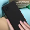 Samsung A22  Matte Black Soft Silicon Back Cover. 