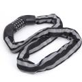 Bike Anti Coded Lock Bicycle Cable Lock Keyless Five Pas Reflective Black. 