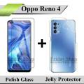 Oppo Reno 4 Value Kit: Tempered Glass Screen Protector, Hydrogel Back Protector. 