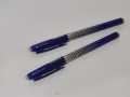 Pack of 2 Pens, M$G i-Erase-II 0.7mm Gel Pen, Eraser on Cap, Blue ink, Plastic Body with Rubber Grip. 
