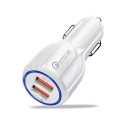 Dual USB Fast Car Charger Adapter Qualcomm 3.0 2-Port/3-Port 18W to 35W Charging Plug. 