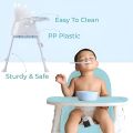 Portable Baby Chair 3 in 1 Convertible Baby High Chair, Feeding Chair High Chair with Dual Removable Tray & Seat Cusion, Recline Adjustable Backrest Multifunctional Portable Kids High Chair on Wheel, Baby Feeding Chair Toddler Chair Safe & Easy-to-Clean,|. 