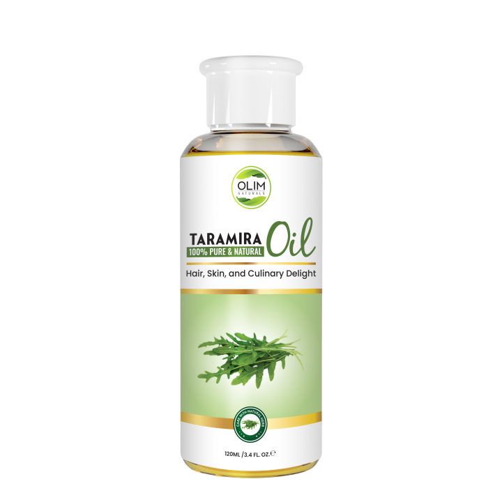 OLIM NATURALS - Taramira Oil 120 ML Arugula Seed Jamba  Cold Pressed Pure Edible Cooking Skin Care Massage Hair