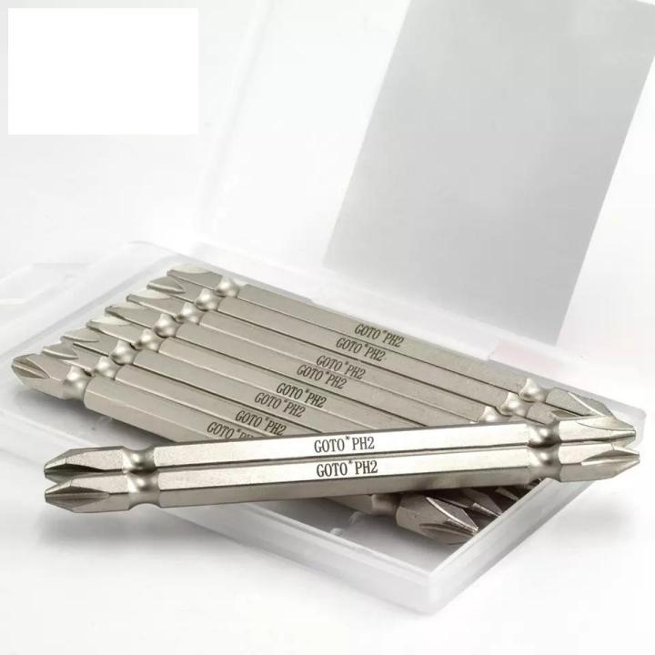 10Pcs PH2 Phillips Electric Screwdriver Bits 65mm Magnetic Hand