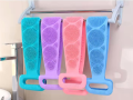 Silicone Body Scrubber Bath Belt For Men And Women Exfoliating Back Washer Shower Strap With Massage Nubs. 