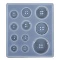 DIY Silicone Mold Resin Button Handmade Resin Mold with Hole. 