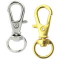 100 Pcs Swivel Clasps Lanyard Snap Hook,Metal Swivel Lanyard Snap Hook Lobster Claw Clasp galactic & aurum. 