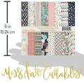 Pattern Paper Pack - Card Making Scrapbook Specialty Paper Single-Sided - 36 Sheets - Size 8 x 8 inches. 