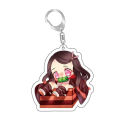 Keyring Two-sided Decorative Acrylic Demon Slayer Anime Keychain for Gift. 