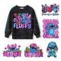 Lilo Stitch Print Patch Cartoon Disney Heat transfers For Kids Clothes Iion on Vinyl Garment Stickers Decor Applique Gift DIY. 