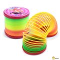 Plastic Magic Slinky Rainbow Spring Toy - Children Special Colorful Rainbow Spring - (2 Pcs). 