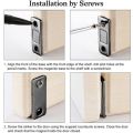 2PCS Of Set Magnetic Door Stopper And Thin Invisible Magnetic Cabinet Catches With Screw On Your Closet Cupboard. 