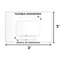 White Board 2ft x 3ft, White Board for Kids, White Board for School, Office & Home. 
