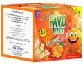 Delightful Crunch: Favo Bites Orange Biscuit & Cookies - 10 Rupees for a Pack of 18. 