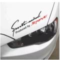 Sports Mind (black) Car Sticker for Car Bonnet and Body BLACK RED 22cm * 7cm SIZE. 