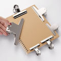 Stainless Steel Round Steel Clip Strong Multi-size Mountain Clip Metal Dovetail Clip Paper Clip Stationery. 