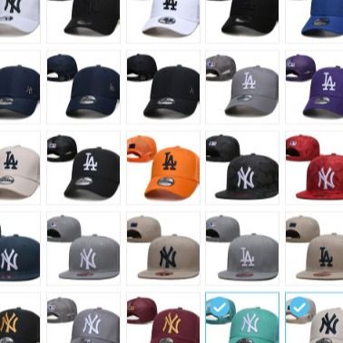 MLB Dodgers Yankees baseball cap net hat hat cap unisex cap embroidery outdoor versatile