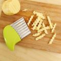 Stainless Steel Potato Cutter, Wavy French Fries Cutter, Crinkle Cutter, Wavy French Fries Cut, for Suitable Fruits and Vegetables. 
