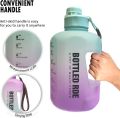 Large Half Gallon Water Bottle/2.2 Litters Motivational Bottles with Time Marker, Leakproof Bpa Free Big Bottle to Remind You Drink More Water, Hydrate in Style. 
