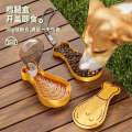 New Double layered Drinking Outdoor Feed Dual purpose Cat and Dog Food Box Pet Portable Accompanying Cup. 