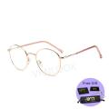 Anti Blue Light Glasses Round Cermin Mata Silau Computer Eyeglasses for Women Men Fashion Metal Frame Specs Korean Style. 