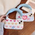 Cute Shoulder Bag Phone Case For apple iPhone 11 12 13 14 Pro Max 14pro Soft Cover Wrtst Strap Girly Heart Pink Shell Bracelet. 