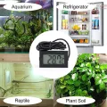 TPM10 Instant Read Aquarium Digital Thermometer Fish Tank Waterproof Probe Reptile Terrarium LED Display Gauge For Plant Soil Refrigerator  ( With Batteries ). 