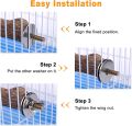 Wood Parrot Play Stand, Nature Wooden Fork Stand, Natural Platform, Stick and rounded bird Toys. 
