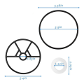 O-Ring Gasket Rebuild Kit PC Pool and Spa Replacement Parts Fits for Hayward Multi-Port Valve Parts. 