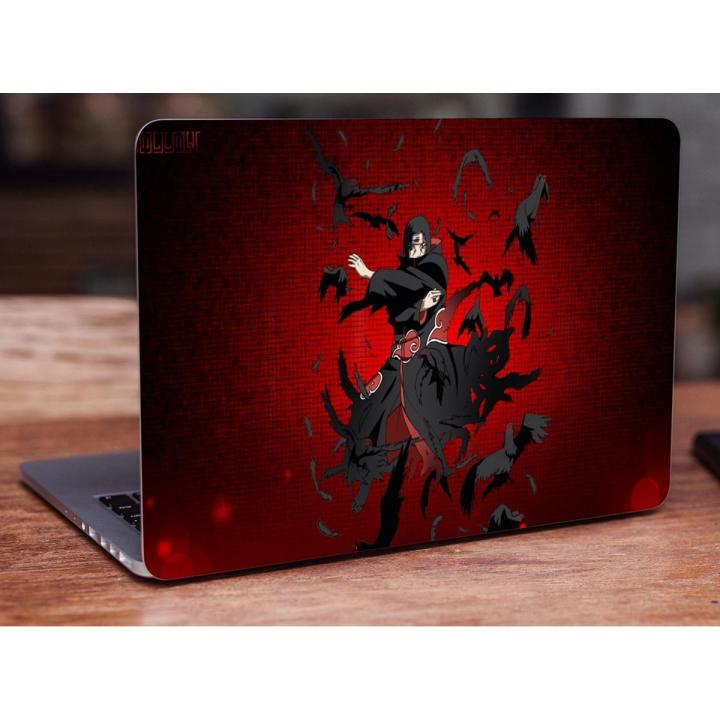 Uchiha Itachi, Naruto Shippuuden, Akatsuki  Anime Laptop Skin Vinyl Sticker Decal, 12 13 13.3 14 15 15.4 15.6 inch Laptop Skin Sticker Cover Art Decal Protector Fits All Laptops