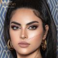 Imported Comfort Contact Lens Jewel Series With Free Solution Kit Eye Makeup- Shade: Gray Brown  Aqua Blue  Sky Blue  Green Violet Specially For Dark Eyes Girls And Boys. 