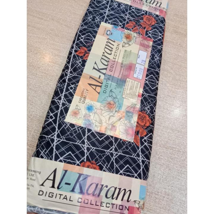 ALKARIM UNSTITCHED LAWN SHIRT KURTA KAMEEZ FOR WOMEN GIRLS AND LADIES
