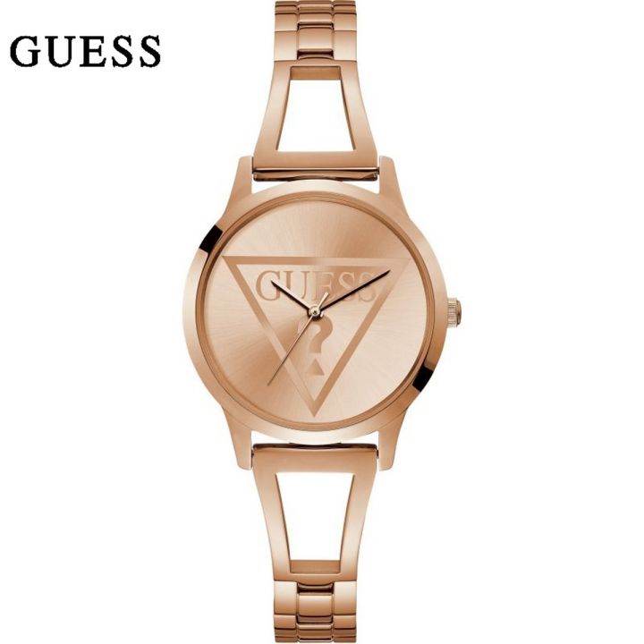 Guess Lola Rose Gold Dial Rose Gold Stainless Steel Watch For Women-W1145L4
