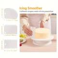 Cake Rotating Turntable 28cm & 3Pcs Cake Cream Scraper Set & 10Pcs Disposable Piping Bags & 12Pcs Cake Decorating Small Nozzles Set & 2pcs Spatula Gift. 