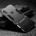 For Huawei Y6 Prime 2019 Back Cover Shockproof Hybrid Armor Stand Holder Design Hard Plastic Soft TPU Silicone Bumper Protective Phone Case. 