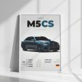 BMW M5 CS  wall poster  | wall frame | wall art | wall canvas | home decoration. 