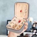 Leather Travel Jewelry Organizer Box for Women – Portable Storage Case for Hair Accessories & Rings – Classic Style – All Season. 