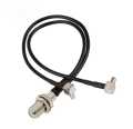 Antenna Connector For EVO Zong Telenor Ufone jazz Charji Internet Devices Wingles F Female to Y Type 2x TS9 Male Plug Splitter Combined Pigtail Cable RG174 25cm to tnc F techinbudgets. 
