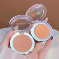 Peach Pink Shimmer Blush Powder Palette Apricot Orange Cheek Rouge Blush Powder Makeup Brighten Highlight Face Blusher Powder kunminghaoming. 