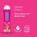 Durex Lube Cherry Gel Lubricant Pleasuring Massage and fun - 50 mL. 