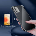 New Phone Case For Nokia G42 5G Cover Clear Shockproof Silicone + Tempered Glass Screen Protector Film For Nokia G42 5G Case. 