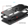 iCaseCover for Xiaomi Redmi Note 11 4G Hard Case Shockproof Car Magnetic Stand Holder Back Cover. 